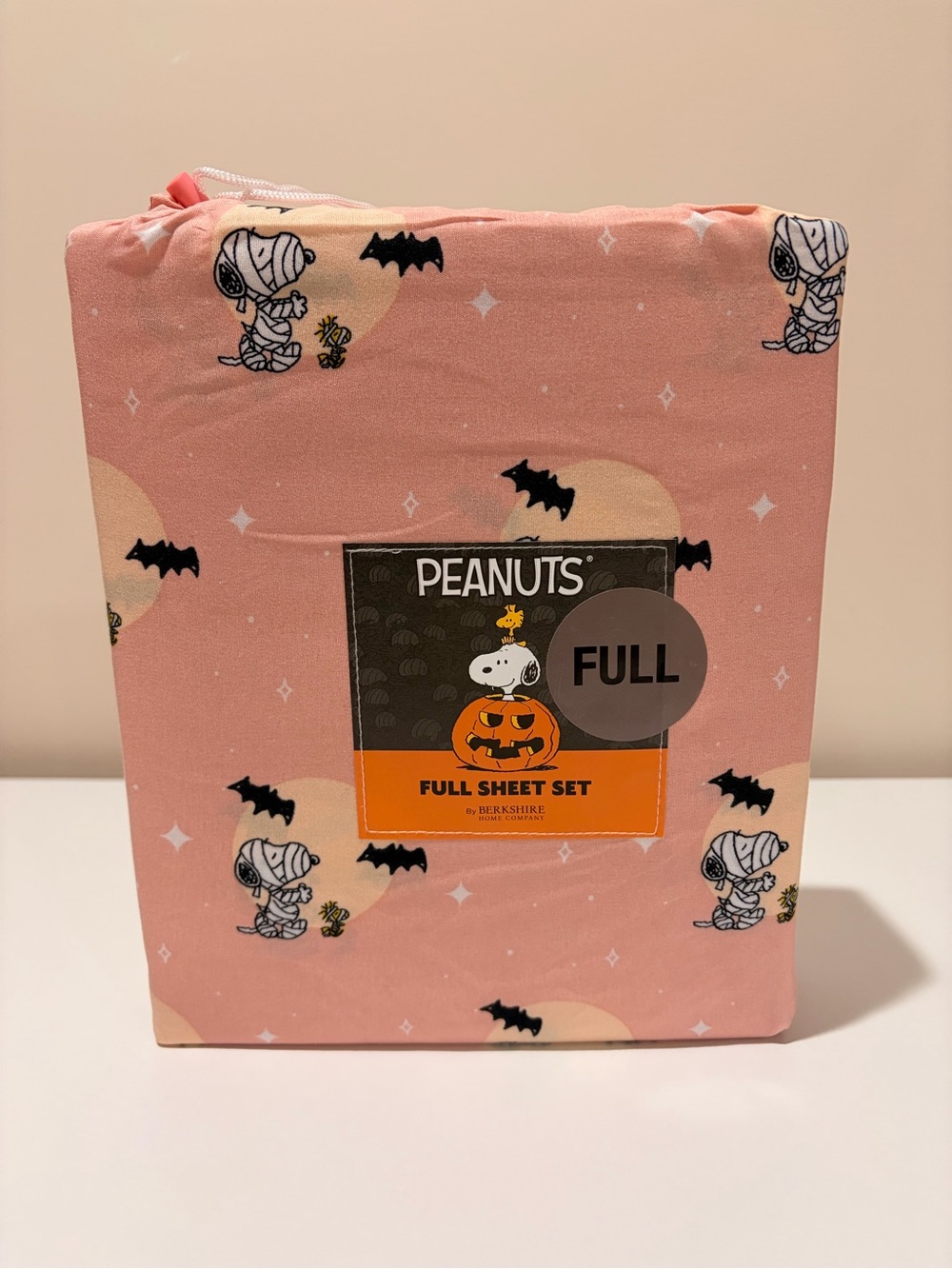 Peanuts Pink Halloween Snoopy Full Sheet Set